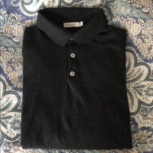 Suit Supply - Long Sleeve Polo in Dark Gray